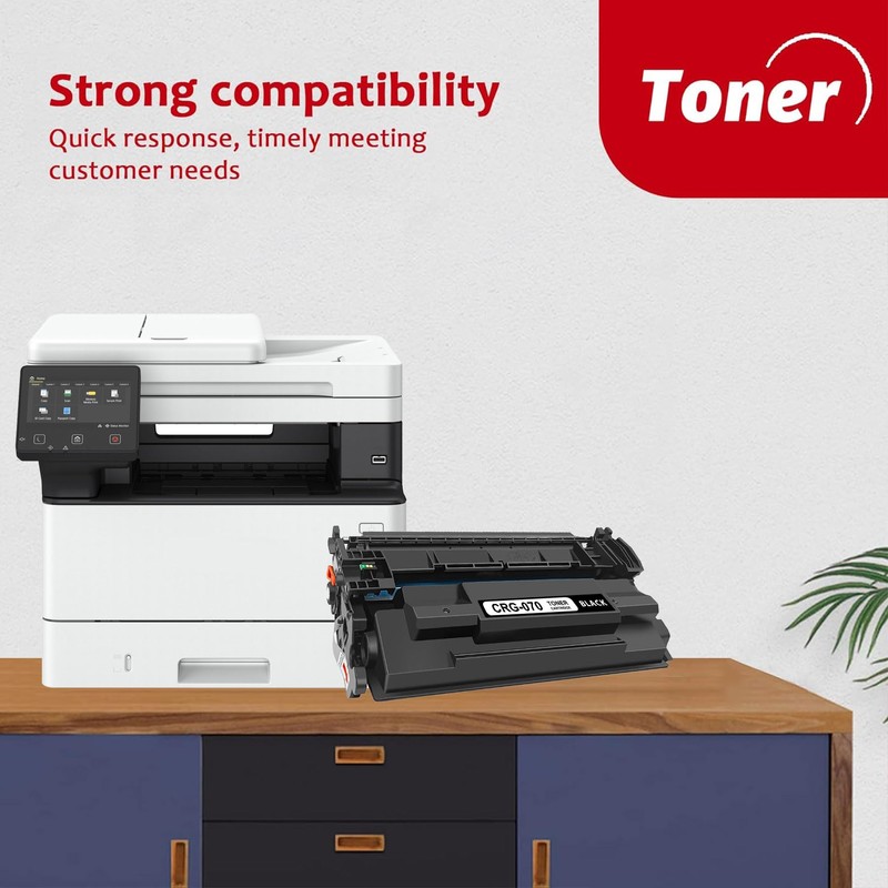 070 Black Toner Cartridge MF465dw Toner 2 Pack Replacement for