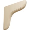 Ekena Millwork BKTW02X11X11EARW 1 3/4-Inch W by 10 1/2-Inch D by 10 1/2-Inch H Eaton Wood Bracket, Rubber Wood