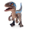 Gemini&Genius Dinosaur Toys Baby Velociraptor with Movable Jaw and Hands,