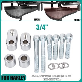 Unbranded CNC 3/4'' Driver Floorboard Extension Kit For Harley 09-UP Touring 09-13 Trikes