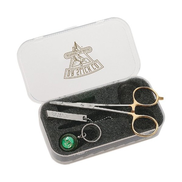 Dr. Slick Nipper, Reel & SNH55G 5-1/2" Gold Scissor Clamp