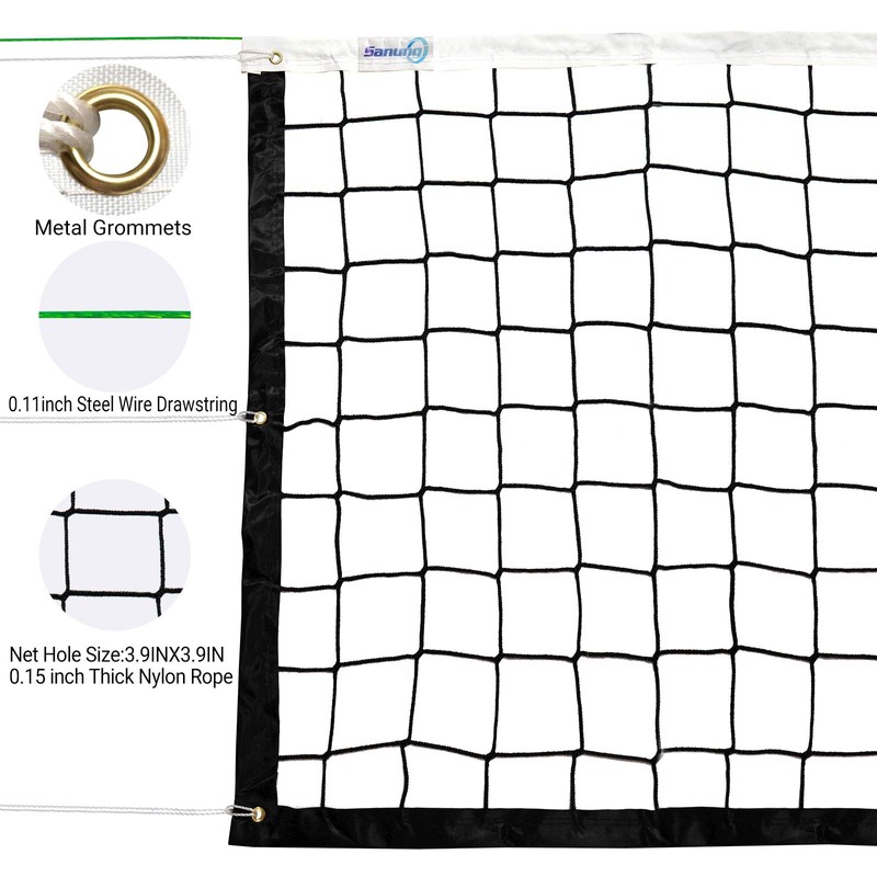 Sanung 32 FT x 3 FT Volleyball Net, Professional Training