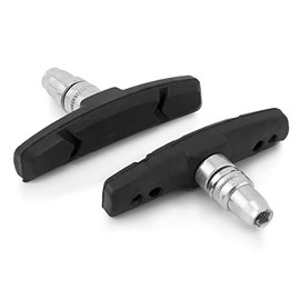 MidGard Bicycle Brake Pads for V-Brake and Cantilever Brake Systems Red