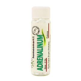 homeomart.com Adrenalinum Homeopathy Pellets (Pills) in 1M Potency, Pack of 3