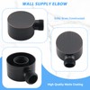 UCLIMAA Wall Supply Elbow for Handshower, Brass Round Wall Mount