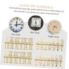 Operitacx 6pcs Clock Numerals Replacement DIY Wall Clock Parts for