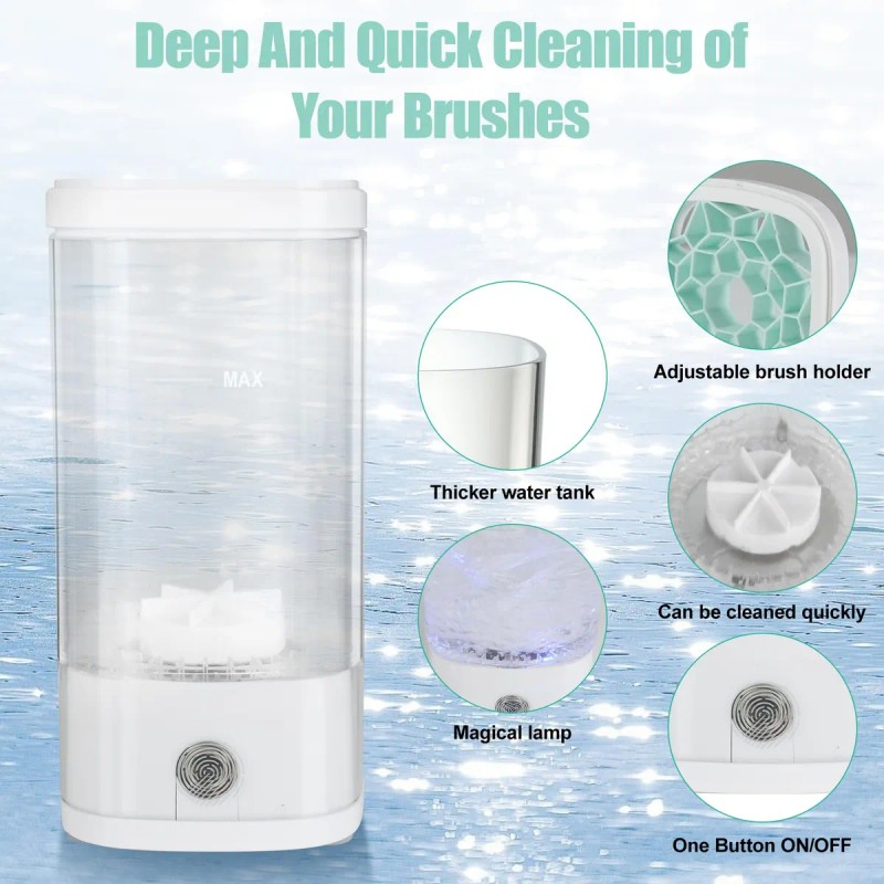 Limpiador Automático Eléctrico Para Pinceles De Maquillaje