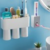 VITVITI Toothbrush Holders for Bathrooms, Toothbrush Holder and Toothpaste Dispenser