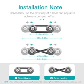 Mellbree Quick Release Bumper, Jdm Quick Release Brackets, Front And Rear Bumper Fasteners, Trunk Band Fender Clips Kits, Compatible With P
