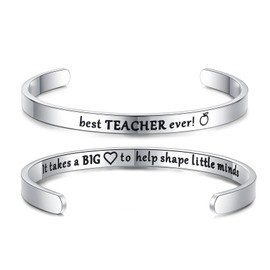 Teacher Gifts for Women - Thank You Teacher Gifts for Teacher, Teacher Appreciation Bracelet Gifts Birthday Gift Christmas Gifts for Teacher from Students | Gift for Teacher, Best Teacher Ever