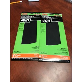 Gator Power New Lot Of 2 Gator 6-Pack 400-Grit 4.5-in W x 11-in L Sanding Sheet Sandpaper
