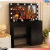 Yamissi Vanity Set Makeup Desk Dressing Mirror Dresser Table with
