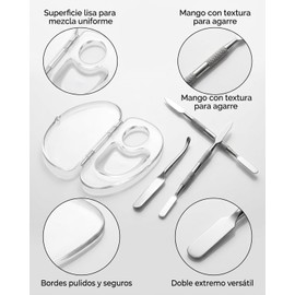 6 Piezas Paleta De Maquillaje, Paleta De Maquillaje Para Mezclar Bases Y Cosméticos,Maquillaje Profesionales Y Entusiastas De Belleza, Ideal Para Viajes Y Aplicación De Uñas