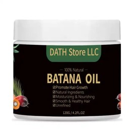 100% Natural Batana Oil,Dr Sebi hair oil from Honduras, Promotes Hair Growth, Eliminates slip ends, Moisturizing, Nourishing, Smooth and Heathy hair for Men and Women 120g/ 4.2FL.OZ.