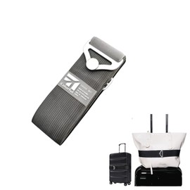 DIZLAS スーツケース バンド ベルト バッグを固定 海外 旅行 便利グッズ トラベル用品 (グレー, L)