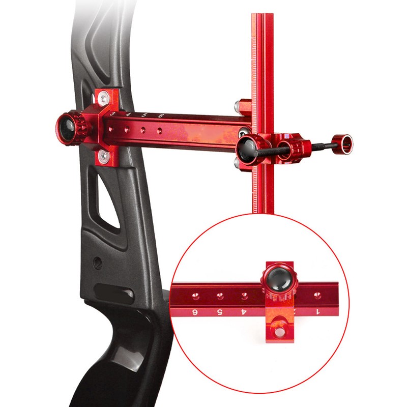 Archery Recurve Bow Sight Iron Adjustable T Shape Quick Release