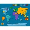 Rosa Talent Paint World Map 3D Set, MDF, 9.65*7.28 inches