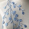 Selene Iron on Applique Embellishment Flower Leaf Vines Embroidery Applique