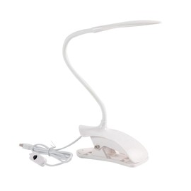 Operitacx Clip LED Desk Lamp Creative Eye Caring Reading Light for Bedroom Living Room Flexible Gooseneck Table Lamp for Bedside Use Compact Design