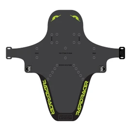 RRP Rapid Racer Products Unisex's Enduro Mudguard, Black/Neon Green, Large