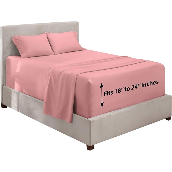 Hearth & Harbor Extra Deep Pocket Queen Size Sheets -