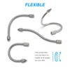 20 Pack Flexible Nozzle Extensions, Brass Mist Rod for Outdoor