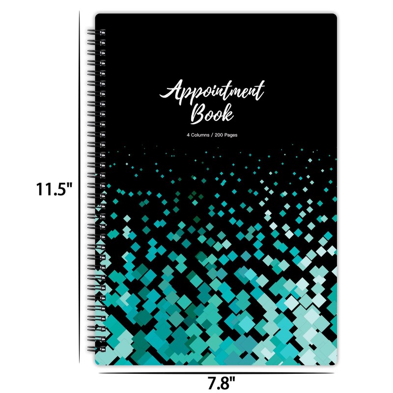 Appointment Book – Undated Salon Appointment Book, Daily＆Hourly Schedule Book