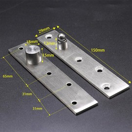 270 Degree Door Pivot Hinge,Heavy Duty Concealed Rotating Door Hinge,Stainless Steel 270 Degree Spindle,Stainless Steel Window Door Fittings 150 * 29mm