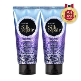 Elastin Silk Repair Treatment Baby Powder 300ml x 2 / 엘라스틴 실크리페어 트리트먼트 베이비 파우더 300ml x 2개