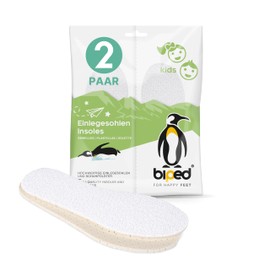 biped 2 Pairs of Children's Barefoot Insoles - with Subtle Fresh Fragrance - Terry Cloth Insoles Made of Cotton and Soft Natural Latex Padding z2775 (32-33)