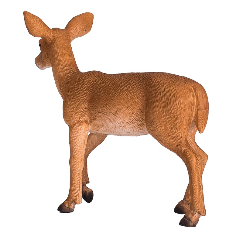 MOJO - White Tailer Deer Doe | Hand-Painted Toy Figure
