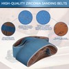 Aolabela 6x48 Inch Sanding Belts 9 Pcs 3 Grits Sizes