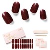 NAILOG Tiras De Gel Semicurado Para Uñas (20 Pegatinas/Envolturas Extra