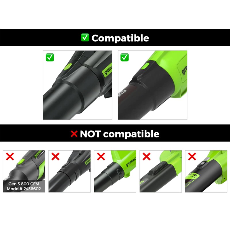 Stubby Nozzle Co. Stubby Car Drying Nozzle for Greenworks 760,