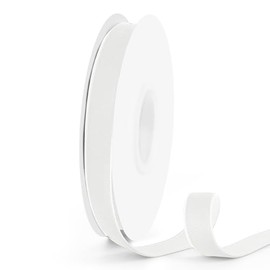 VISPAD White Velvet Ribbon 5/8 Inch x 10 Yards, Single Face Velvet Ribbons Perfect for Gift Wrapping, Wedding Party, Christmas Wreath Decoration, Hair Bows Ribbon, Valentine's Day, Bouquet - 1 Roll