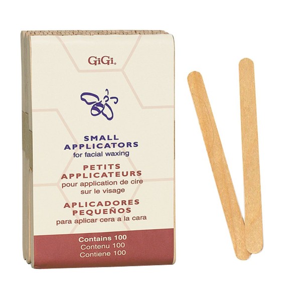 GiGi Small Wood Applicators, 100 (Pack of 3)