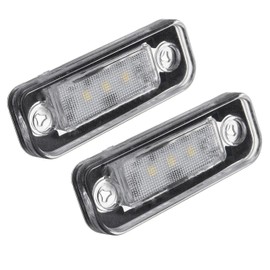 2pcs LED License Plate Light Error Free for M-erc-edes for B-enz W-203 5D W-211 W-219 R171 DC 12V 3-SMD White Light LED License Plate