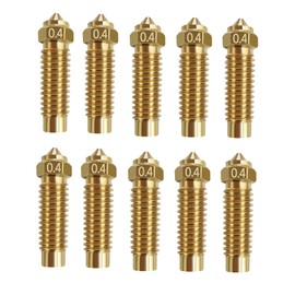LANKEGU 10PCS Nozzles Kit for Elegoo Neptune 4 Plus, 3D Printer Parts 10PCS 0.4mm Brass Nozzles Kit for Elegoo Neptune 4 Plus/Neptune 4 Max