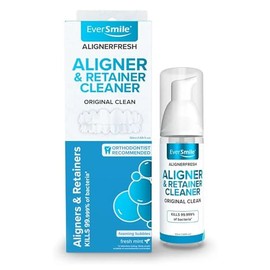 EverSmile AlignerFresh Original Clean - AlignerFresh Cleaning Foam for Invisalign, ClearCorrect, Essix, Hawley Trays/Aligners. Cleans, Eliminates Bact
