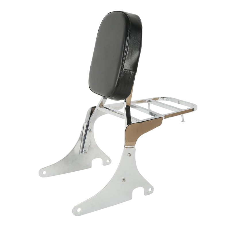 Backrest Detachable Sissy Bar W/Luggage Rack Backrest Compatible with Kawasaki