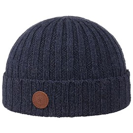 Barts Boy's Haakon Turnup Beret, Blue (Navy 003h), One (Size: 35/38)