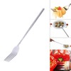 23cm-63cm Extendable Fork, Long Handle Extending Funny Stainless Steel Tablewar,