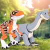 FXiaoy 3D Printed 7.16-inch Exquisite Tyrannosaurus Rex Toy Model, Fully