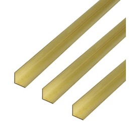 Alberts 497552 Angle Profile Brass 1000 x 10 x 10 mm Set of 3