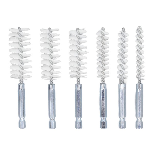QANYEGN 6-Piece Wire Brush, Twisted Wire Drill Brush Set, External