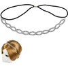 Elastic Rhinestone Headbands Sparkly Alloy Hair Band Accessories for Wedding
