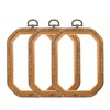 Resin Embroidery Hoop - 3 Pieces 6*4.5 inch Decorative Cross