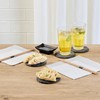 Restaurantware Round Slate Platter 10 Count 3.9 x 3.9 Inch