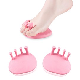 Toe Separators for Overlapping Toes Women,Pink Calf Trainer Toe Separators for Women,Multifunctional Bunion Corrector Thin Leg Exerciser,Suitable for Having Plantar Fasciitis,Bunions,Other Foot Pain