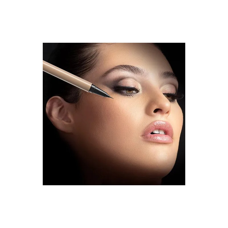 2 Pcs Delineador De Ojos Long Lasting Eye Liner Negromarrón